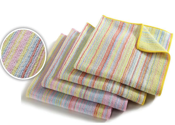 Microfiber Rainbow Cloth Warp Knitting for Wet Cleaning and Dusting