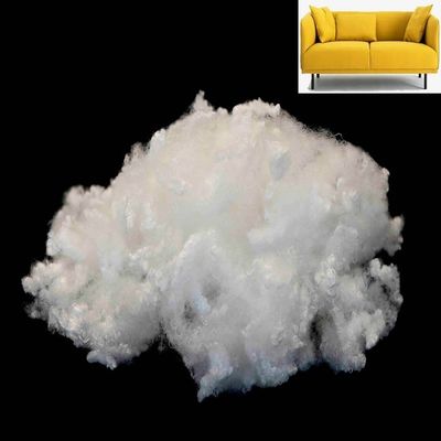 6D PSF fiber Pillow Filling 38mm PET Staple Fiber For Sofa Filling