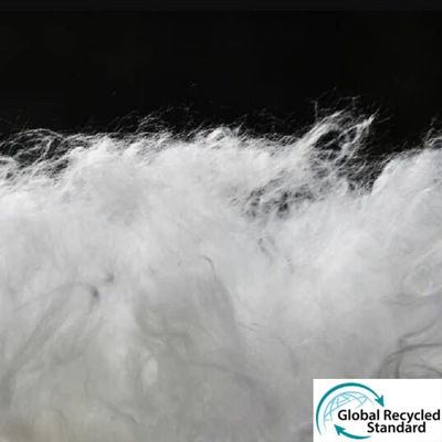Spiral Crimp Synthetic Staple Fibres Anti Bacteria Hollow Siliconized Fiber