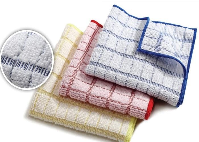 Chedked Microfiber Cleaning Cloth Nylon Window Cleaning Cloths